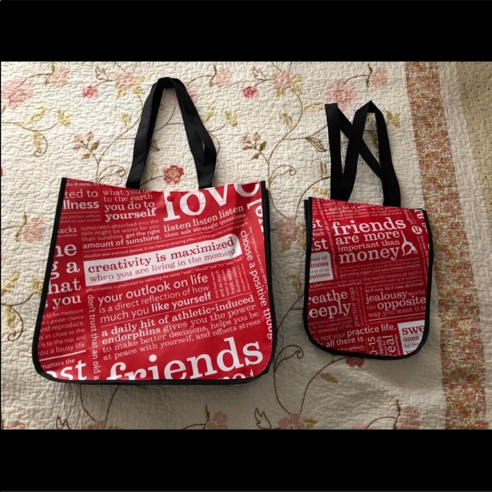 Lot of 2 Lululemon new Shopping Bags - Picture 1 of 1